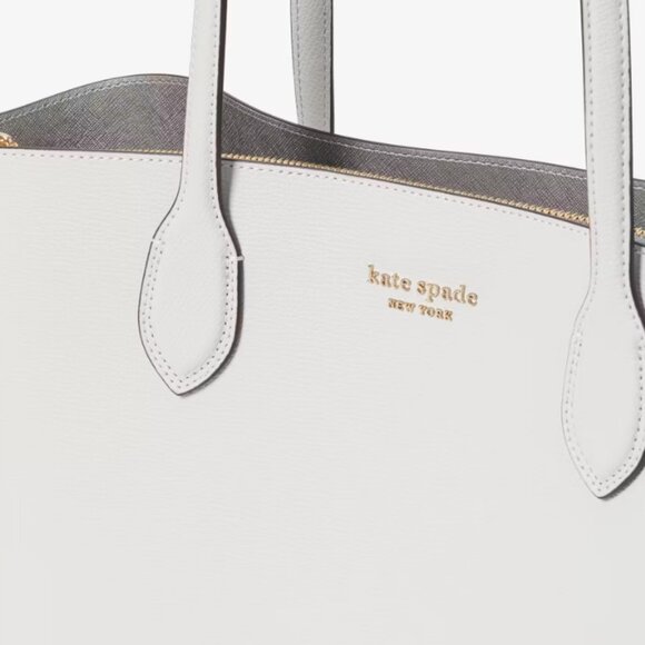 Kate Spade Large Suite Work Tote Crossgrain Leather - Stone Path Multi KF895 - Picture 6 of 6